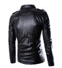 Fashion Slim Leather Slim Zipper Coat