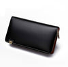 Vintage Men's Fashion Split Zipper Leather Wallet