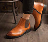 Genuine Leather Vintage Men Ankle Boots