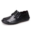 Fashion Brand Men Full Grain Leather Casual Shoes