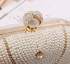 Mini Leather Pearl Tassel Handmade Clutch