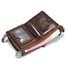 Genuine Crazy Horse Cowhide Leather Men Wallet