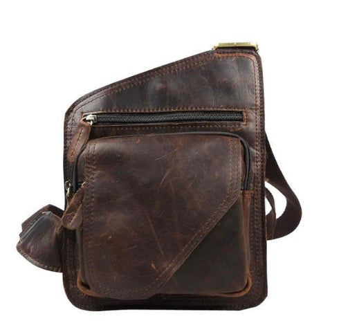 Cow Genuine Leather Versatile Casual Shoulder Messenger Bag