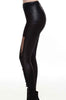 Lace Splice Bandage Slim Pencil Leggings