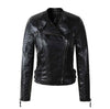 Women Brand Faux Soft Leather Jackets Zippers Long Sleeve